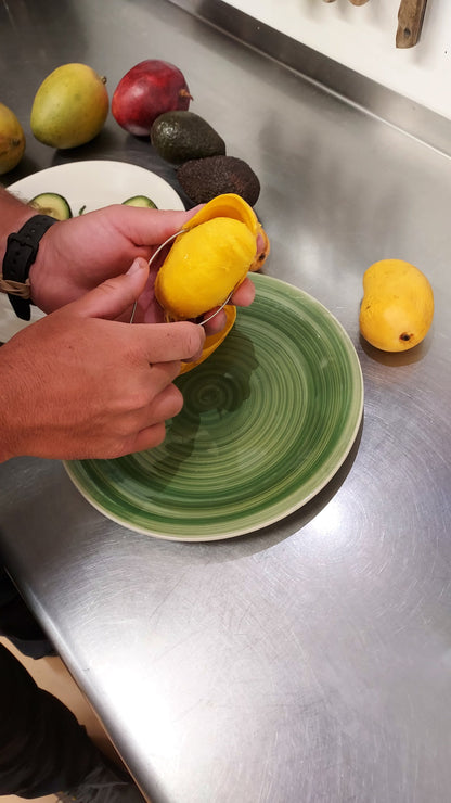 Avocado Peeler with Wooden Handle – Easy Fruit Skin Removal Tool