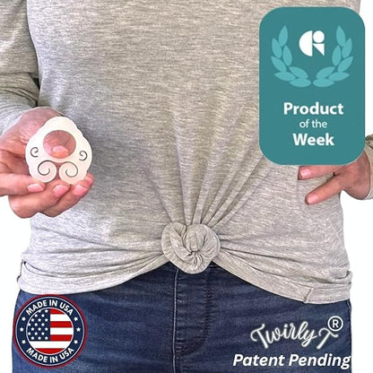 Translucent Shirt Cinch Clip & Scarf Ring – Adjustable Shirt & T-Shirt Tie