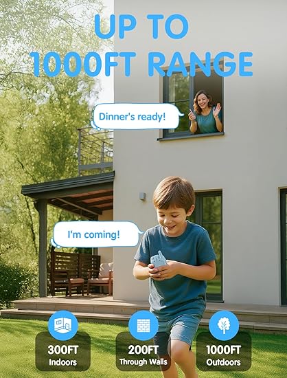 Kids Walkie Talkie with Video, 2 Pack Rechargeable Toddler Toys with HD Camera & Voice Changer, Long Range Walkie Talkies for Boys Girls Age 3-8, Outdoor Camping Toys (Pink Blue)