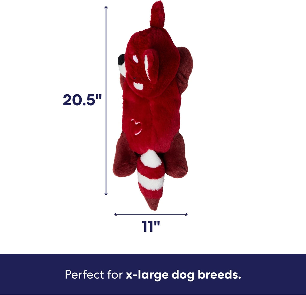 alentine Red Panda Jumbo Plush Squeaky Dog Toy – Extra Large Soft Chew Toy for Dogs
