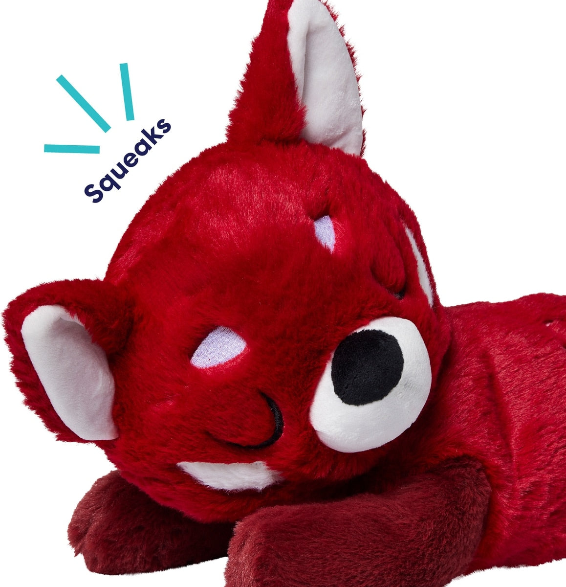 alentine Red Panda Jumbo Plush Squeaky Dog Toy – Extra Large Soft Chew Toy for Dogs